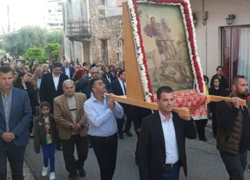 Λαμπρή η εορτή του Αγίου Γεωργίου στο Β Κοιμητήριο Πύργου