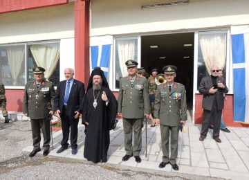 Ο Αιτωλίας Δαμασκηνός στην αλλαγή Διοικήσεως στο 2/39 Σύνταγμα Ευζώνων