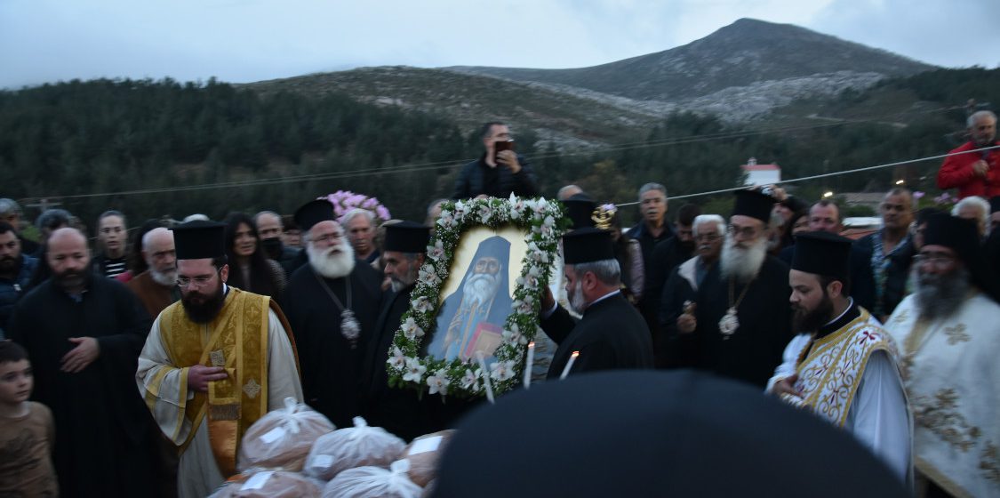 Ο Σητείας Κύριλλος στον εορτασμό του Οσίου Ευμενίου του Νέου στην Εθιά Μεσαράς