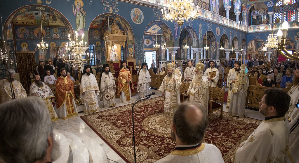 Στην ενορία της Αναλήψεως στον Βόλο ο Αιτωλίας Δαμασκηνός